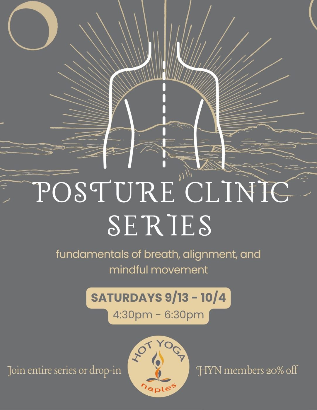 Posture Clinic – Sep 13, 4:30–6:30 PM